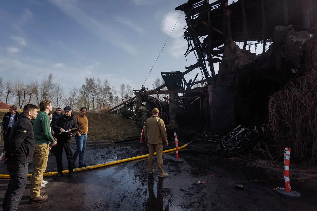 Міністр Брекельманс і державний секретар Туйнман під час візиту в Україну