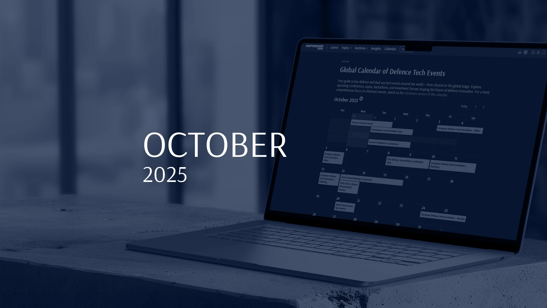 10 most interesting events of October in defence tech