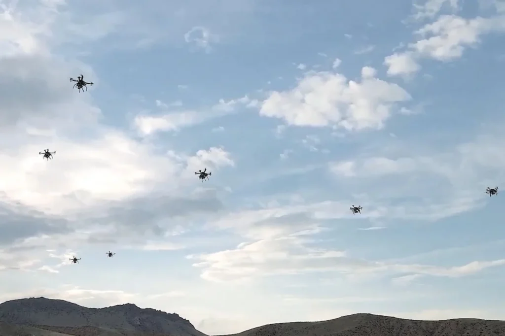 Turkish drone swarm by HAVELSAN. Manufacturer’s photo