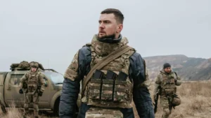 Musician and soldier Oleksandr Yarmak, commander of the Darknode battalion