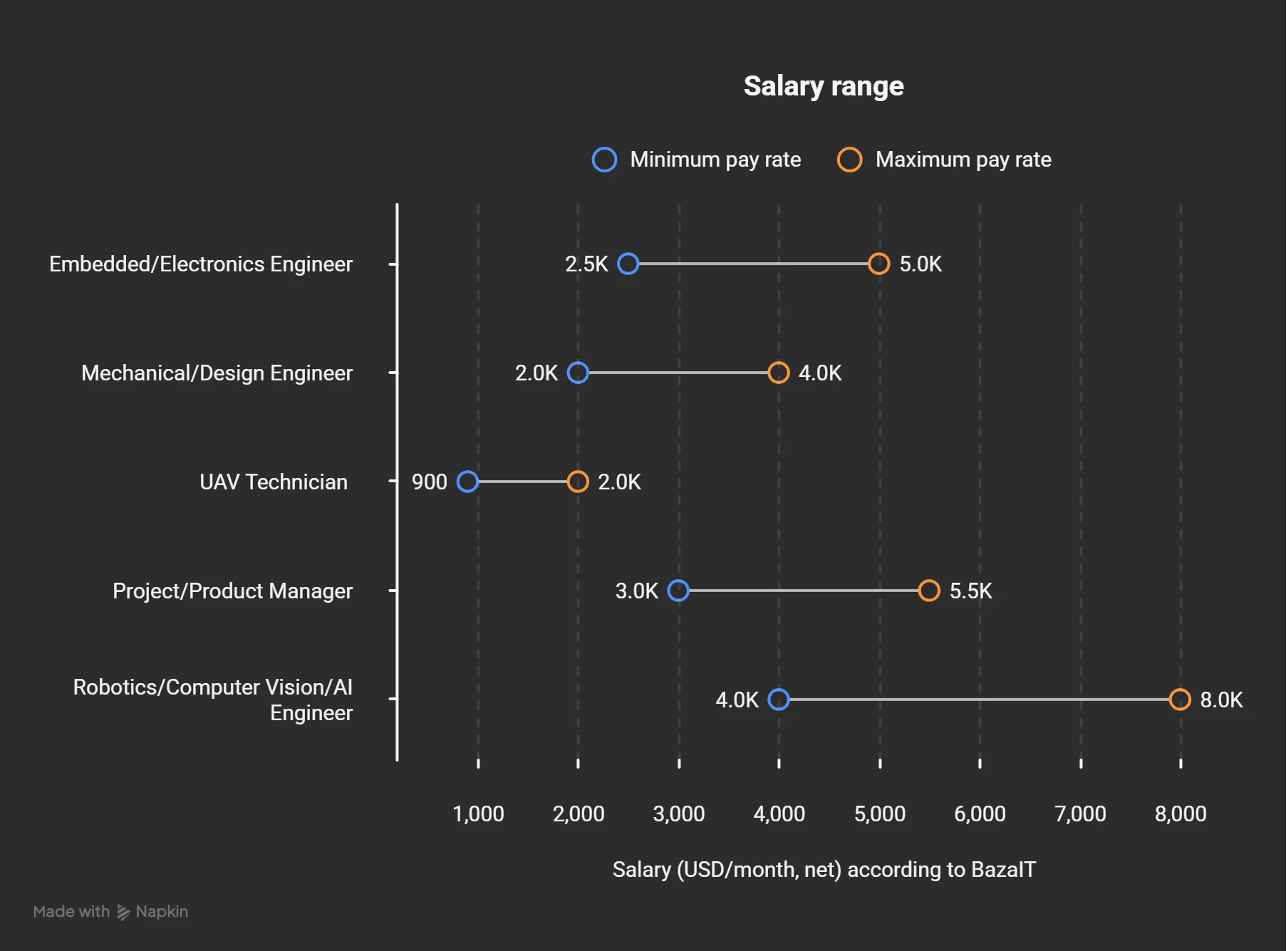 Salary infographics