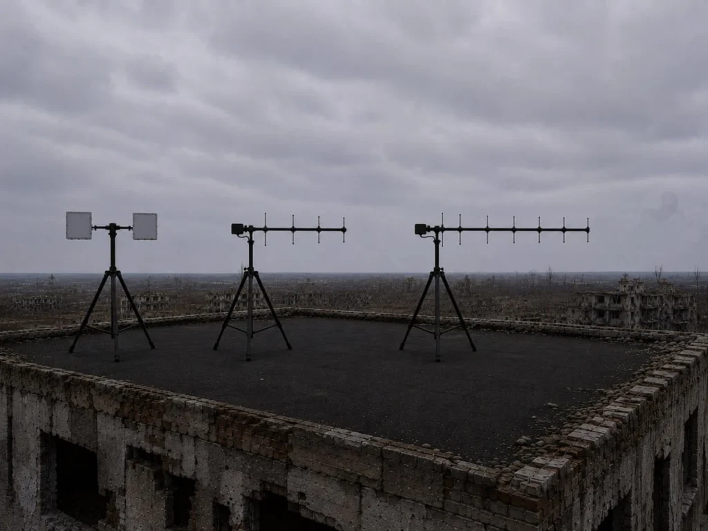 Russian antennas used to control BM-35 and BM-70 drones