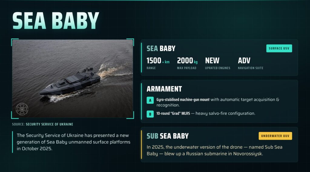 Sea Baby drone specs (Infographic: AI)