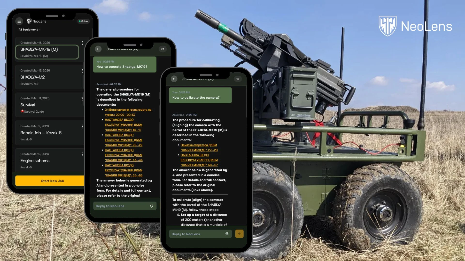 ШІ-асистент для ремонту військової техніки NeoLens отримав застосунок на Android